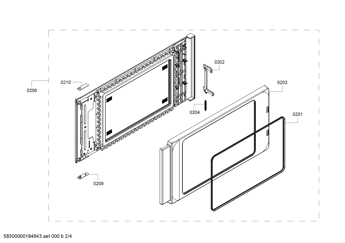 How to dismantle door of neff microwave c17WR01N0B/01 t replace broken