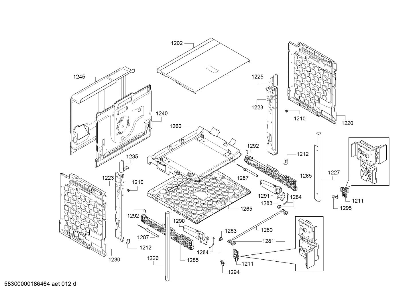 I removed my hide and slide oven door for cleaning. I have a part that looks like a splash